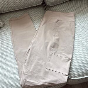 Fabletics Tan Ankle Cargo Pants